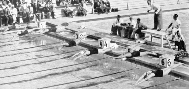 Paris 1924 inaugura medidas olímpicas y se disputa en una pileta de nueva factura de 50x18 metros.