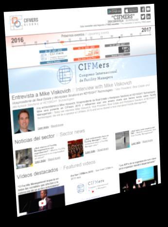Newsletter banner Su empresa tendrá un espacio disponible para un banner de logotipo en el boletín de CIFMERS GLOBAL.