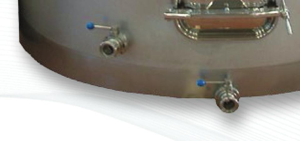 600 mm - Válvula de desaire inoxidable - Válvula de inertización en inoxidable - Válvulas de bola - Termómetro analógico o digital