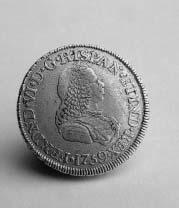 Mª INÉS TABAR SARRÍAS Fernando VI (1746-1759) Setenta y dos (72) monedas de oro de distintos valores: 1 ejemplar de dos escudos de oro: 1.- Fernando VI, 1759. P.N.J. (6). 23 35 x 1 mm.; 6 7 g.