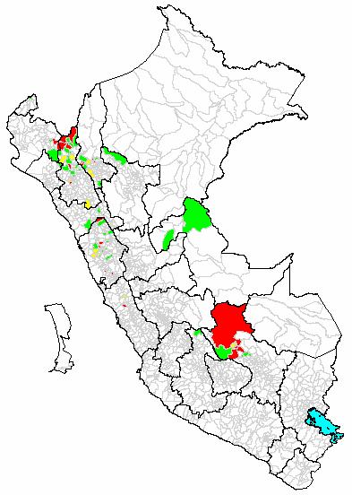 Enfermedad de Carrión: Perú 29* Mapa de incidencia Perú 29* Casos de enfermedad de Carrión por años hasta la SE 2 del 27 al 29 2,7 2,8 2,9 Confirmados