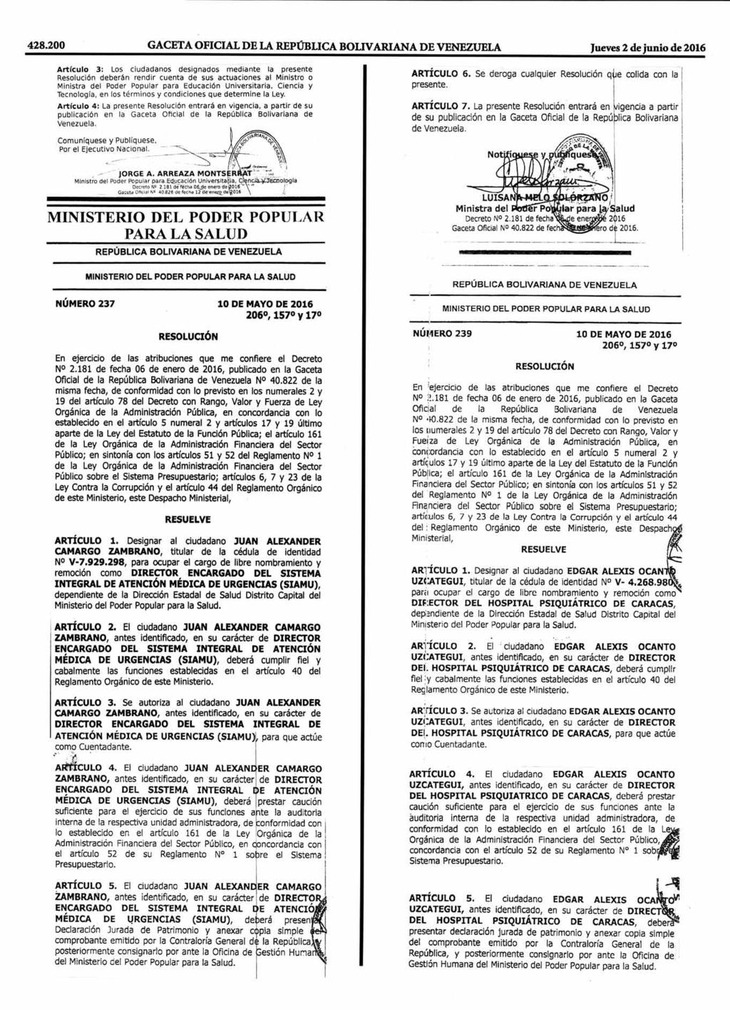 428.194 GACETA OFICIAL DE LA REPÚBLICA BOLIVARIANA DE VENEZUELA