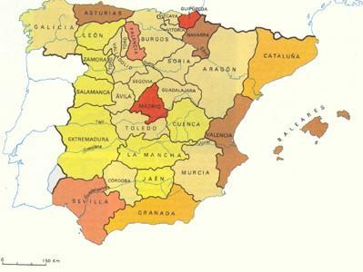 Nace el Estado Español: Intendencias de Provincia en el s.