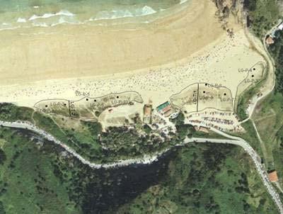 3.2- Dunas de Laga En estas dunas se diferencian dos áreas situadas en ambos extremos de la playa.