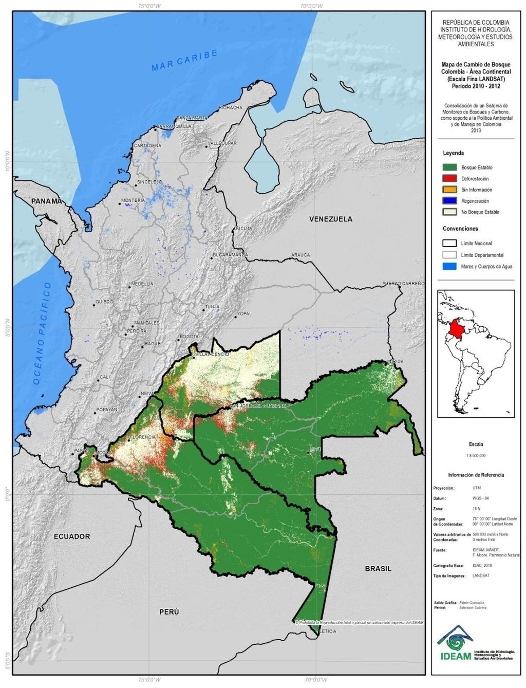 Superficie Deforestada Autoridades Regionales Años 2011-2012 Autoridad Regional Área Deforestada 2011-2012 (ha) % nacional Área Deforestaci ón anual 2011-2012 Deforestación anual 2005-2010