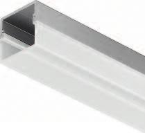 perfiles de aluminio Perfiles de instalación Perfil para aplicar Loox Con carcaza difusora sobre aplicada Tapa final cuadrada Clip de sujeción 90º