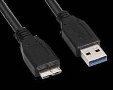 0 M 8433281004740 Cable USB 3. de transferencia: 5Gbps > Longitud: 1.0 ó 2.0 metros > Color: Azul 11 10.01.1101-BK CABLE USB 3.0, TIPO A/M-MICRO B/M, NEGRO, 1.0 M 8433281004689 10.01.1102-BK CABLE USB 3.