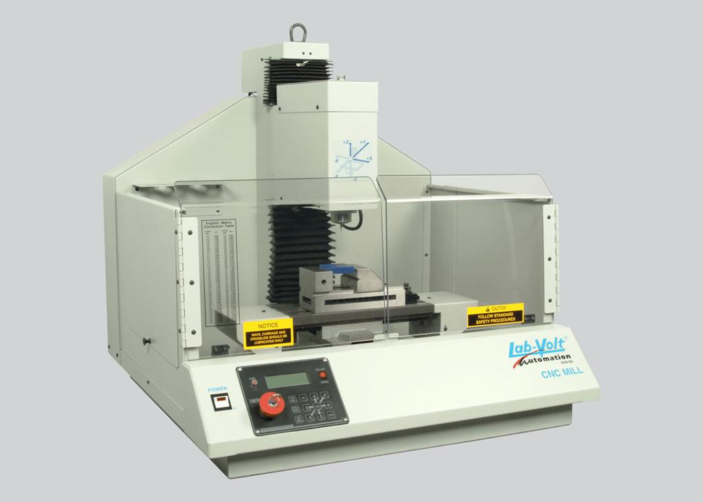 A Automatización y robótica SISTEMA DE FRESADORA CNC, MODELO 5600 El Sistema de fresadora CNC de Lab-Volt, modelo 5600, permite adquirir las competencias necesarias en la fabricación asistida por