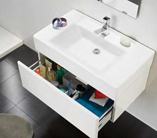 13010 Lavabo CASUAL de 80 x 47,5 cm. Casual Espíritu minimalista El mueble CASUAL es una solución que combina perfectamente con el estilo de vida actual, dinámico y cosmopolita.