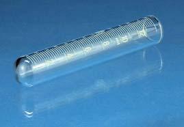 9 9. 9. 7 Tubos de centrífuga de alta velocidad, vidrio de borosilicato De vidrio de borosilicato, tratados químicamente, pueden ser centrifugados hasta.