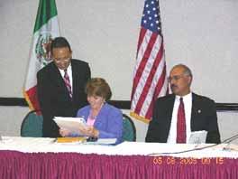 Lou Valdéz refrendó el compromiso de los EUA La CSFMEU es el organismo óptimo para apoyar las necesidades de salud de la frontera, México-Estados Unidos. Lic.