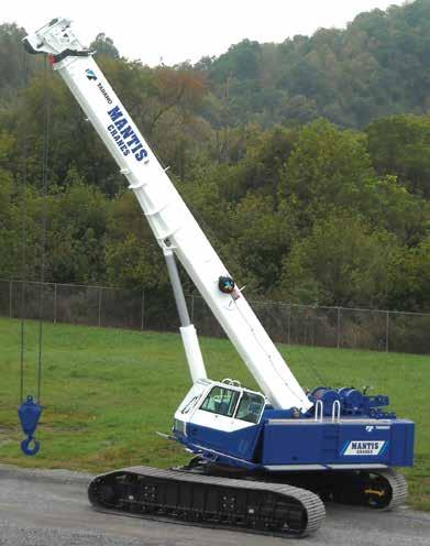 GTC-1200 Grúa sobre oruga con pluma telescópica de 120 t Capacidad de levantamiento máxima: Longitud de pluma máxima: Altura de gancho máxima con brazo: 120 t @ 3 m 12.8 m - 47.2 m 10.2 m / 18.0 m 68.
