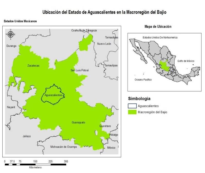 Aguascalientes El estado de Aguascalientes se encuentra geográficamente dentro del territorio de la