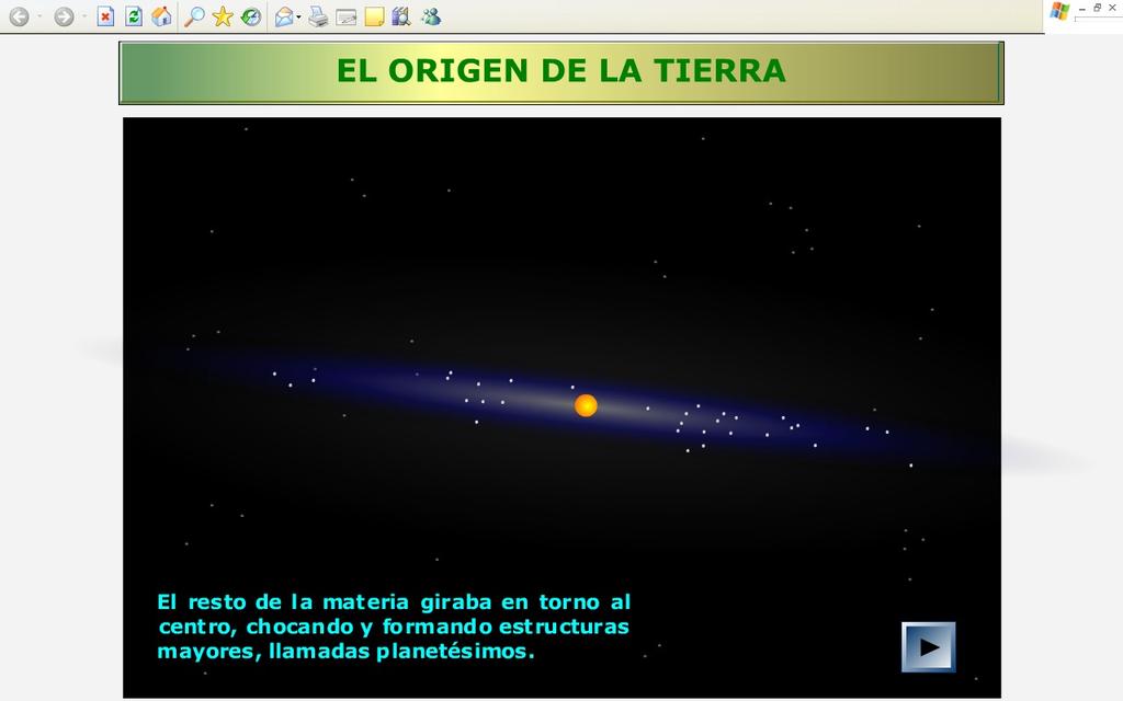 Contenidos 1. El origen de La Tierra Han surgido diversas las teorías que intentan explicar el origen del Sistema Solar y La Tierra.