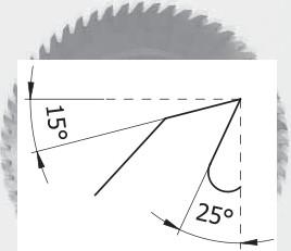 Tipos de dientes La elección de la sierra dependerá del tipo de material a cortar y si se corta a lo largo o a través de la fibra, se fabrican de dos tipos, las sierras de