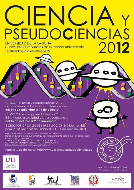 2012 Diseño: Jesús Guerra Martín CIENCIA Y PSEUDOCIENCIAS 2012.