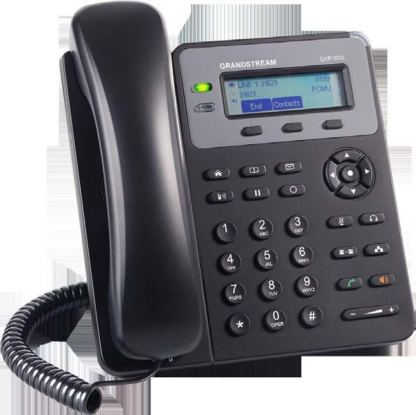 GXP1615 Teléfono IP para PyME Pantalla LCD 132 x 48 1 Cuenta SIP, 2 Líneas, 3 Teclas programables