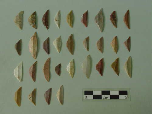 Fig. 34 Microlitos geométricos neolíticos. Fuente: www.valledeambrona.