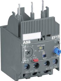 4.12 Relevadores Electrónicos de Sobrecarga Series EF19 y EF45 Aplicación Protección de sobrecarga Clases de disparo 10E, 20E, 30E Detección falta de fase Resert manual / automático seleccionable