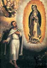 La Virgen se apareció en Guadalupe con una túnica ajustada a la cintura con un lazo negro, idéntico a la usanza típica de las mujeres en