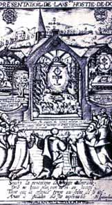 FAVERNEY FRANCIA, 1608 En la vigilia de la fiesta de Pentecostés, los monjes de Faverney decidieron exponer el Santísimo Sacramento para la adoración pública.