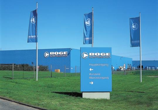 BOGE KOMPRESSOREN, fábrica de Bielefeld. Las más modernas instalaciones de producción garantizan máxima calidad de fabricación.