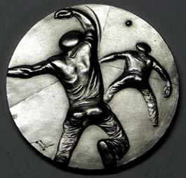 Escultura de Medallas Cuatro premios de