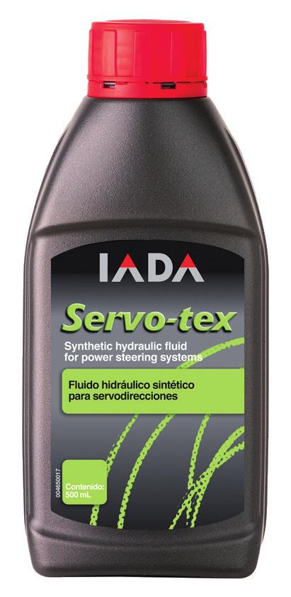 FLUIDO IADA SERVO-TEX Fluido 100% sintético multifuncional para sistemas hidráulicos centralizados y dirección asistida.