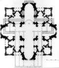 Proyecto de la Basílica de San Pedro en el Vaticano (Bramante) El proyecto contemplaba una doble cúpula sobre tambor (una de grandes dimensiones), con dos