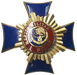 244 (Segunda Sección) DIARIO OFICIAL Viernes 19 de noviembre de 2004 II. Fig. 398 Grado de Orden Mérito Militar de Primera Clase: A.