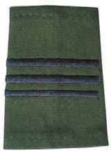 - Las sobre hombreras para generales son utilizadas con los uniformes de verano, de gira verde olivo, abrigo, chamarra corta,