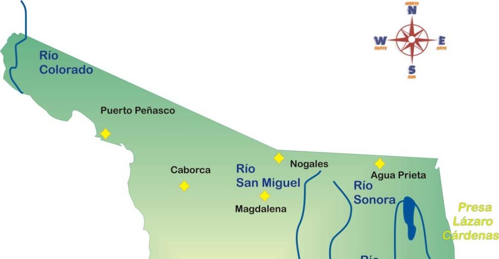 Sonora y su Geografía Cuadro 1.