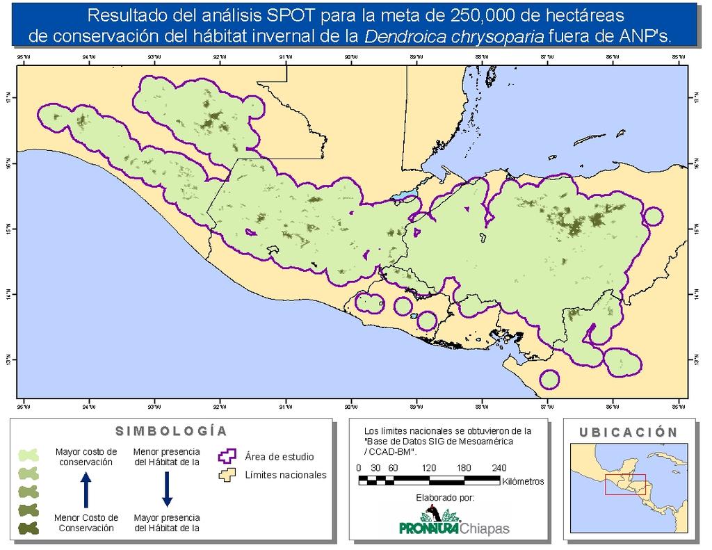País Número de sitios Superficie (ha) Guatemala 52 72,489.