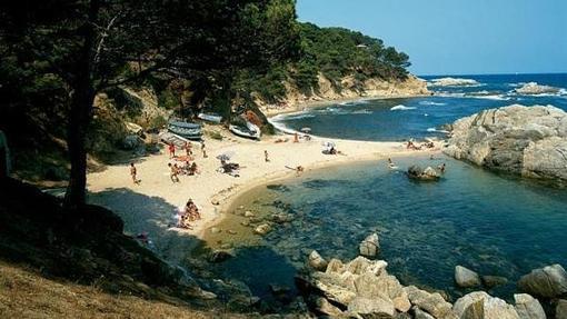 Cala Estreta, Palamós (Gerona) En la Costa Brava, concretamente en Palamós, se encuentra una de las calas nudistas más conocidas de España, hablamos de la Estreta, un bonito arenal de aguas