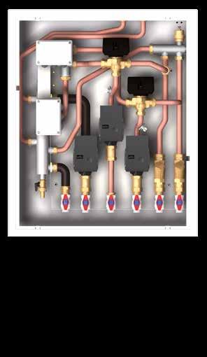 Módulos de distribución Las unidades Multizona son módulos de distribución compactos para instalaciones térmicas en zonas, dotados de separador hidráulico y de filtro en el retorno zona mezcladas.