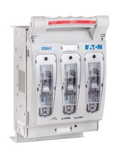 Interruptores seccionadores de fusibles NH (en horizontal) EBH00 a 4 Descripción La gama NH de engranaje horizontal de Bussmann está diseñada específicamente para ser usada con fusibles NH.