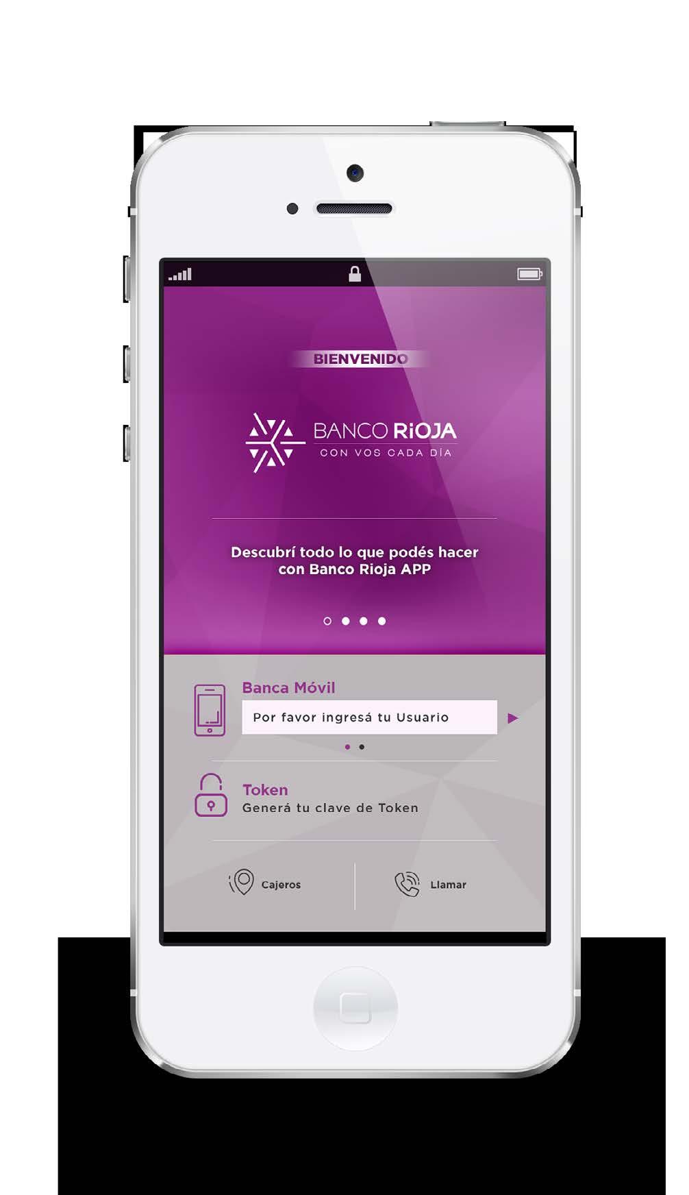 2. APP BANCO RIOJA Es la aplicación de Banco Rioja que te permite operar con tu Banco a través de tu celular, en cualquier momento y lugar. Es una aplicación simple, rápida y segura.