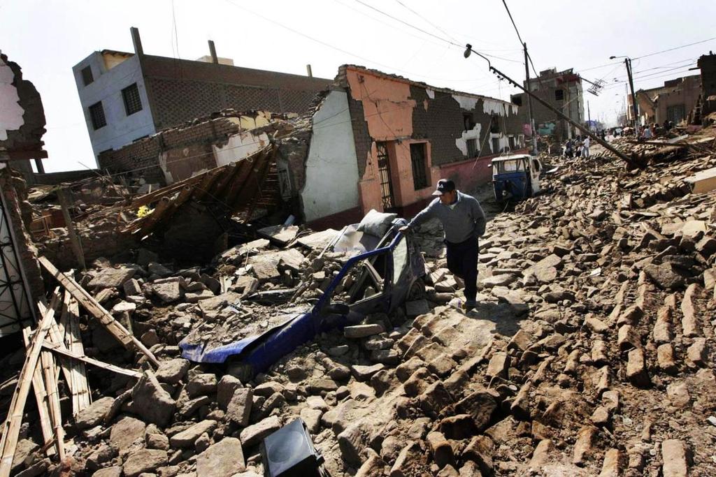 El Terremoto de Peru 2007 595 muertos