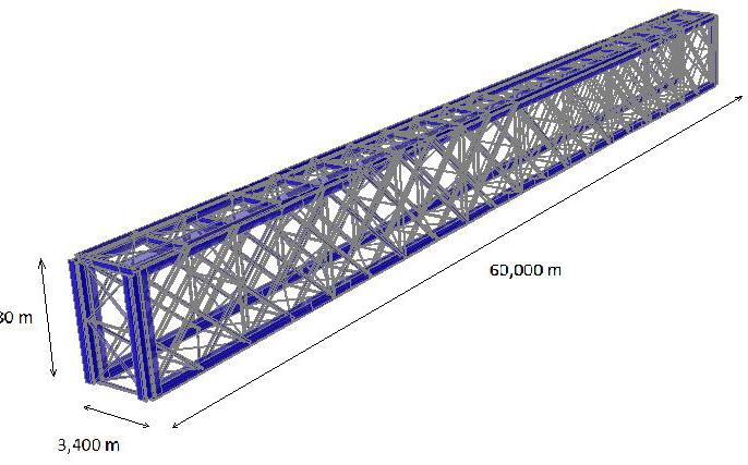 09-Maipo-Lonquén: Puente de hormigón, con 675 m de largo y