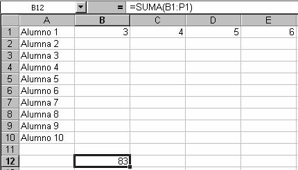 En primer lugr hy que clculr el vlor de S i = J = O B Ji, pr est operción podemos usr l función SUMA: SUMA(Bi : Oi).