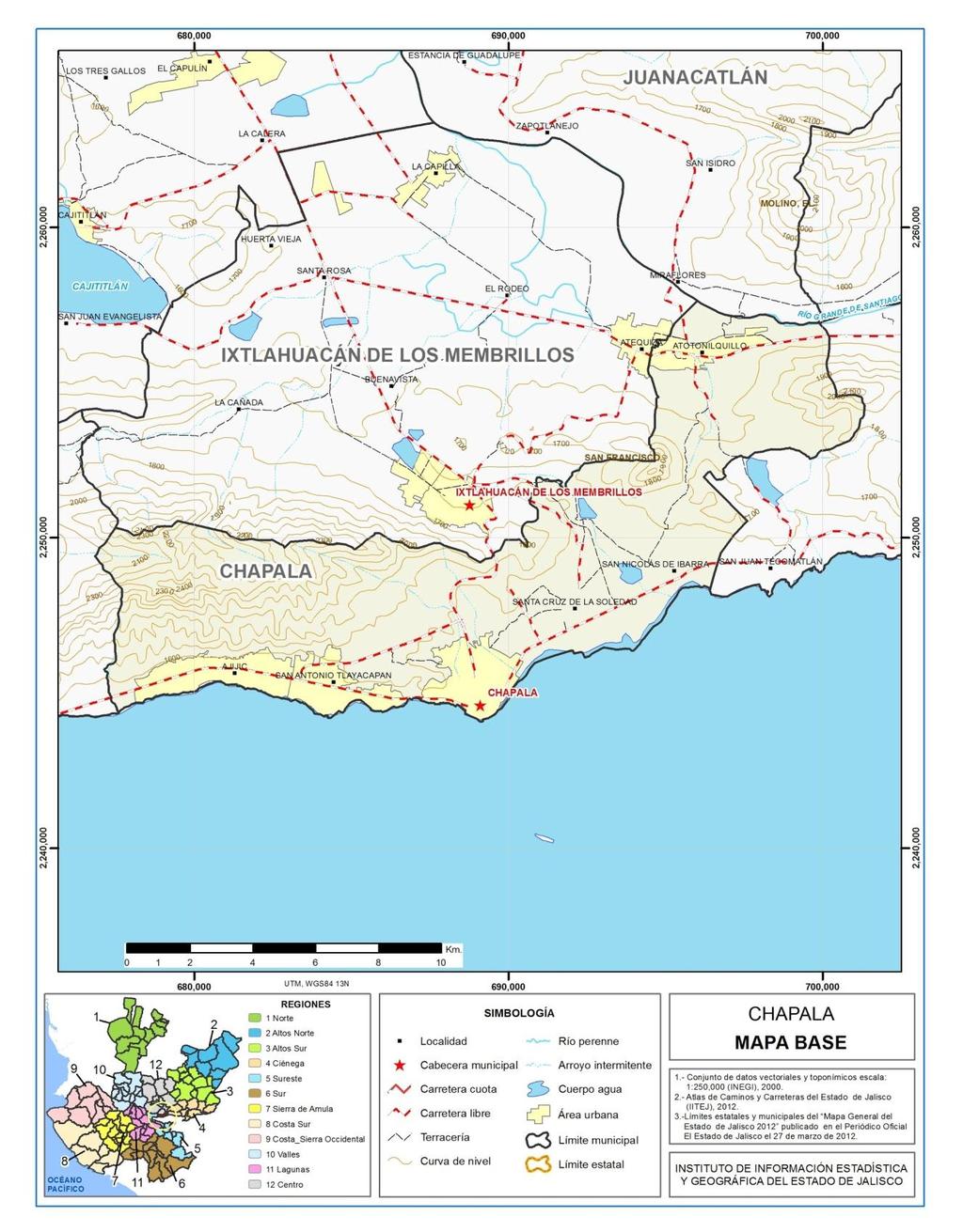 Página 7 Figura 2. Chapala, Jalisco. Mapa base.
