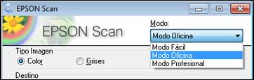 Tema principal: Cómo seleccionar los ajustes de Epson Scan Tareas relacionadas Cómo escanear en Modo Oficina Cómo escanear en Modo Fácil Cómo escanear en Modo Profesional Cómo escanear en Modo