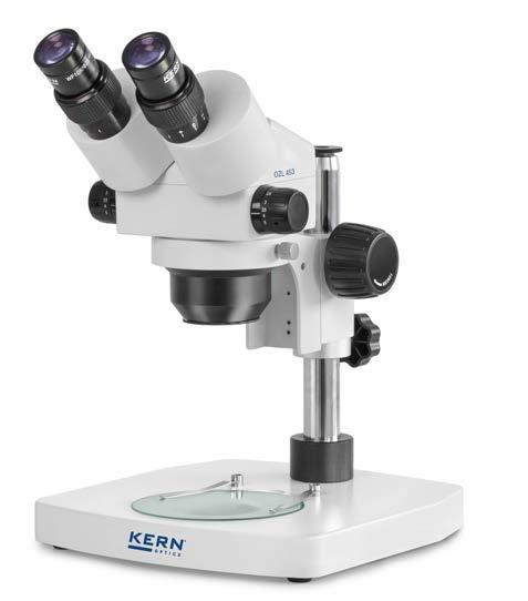 Microscopios estereoscópicos con zoom KERN OZL-5 LAB LINE Microscopio estereoscópico con zoom con o sin iluminación halógena, para laboratorios, centros formativos, controles de calidad o agricultura