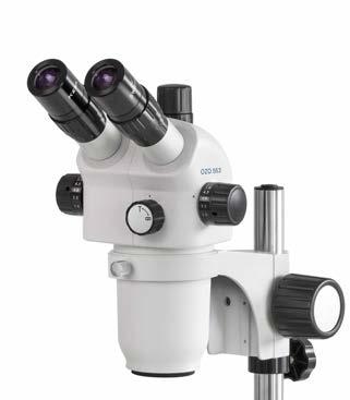 Microscopios estereoscópicos con zoom KERN OZO-5 Versión trinocular OZO 552/55 OZO 551/553 Con iluminación Sin iluminación LAB LINE El microscopio estereoscópico con zoom, flexible y con mucho