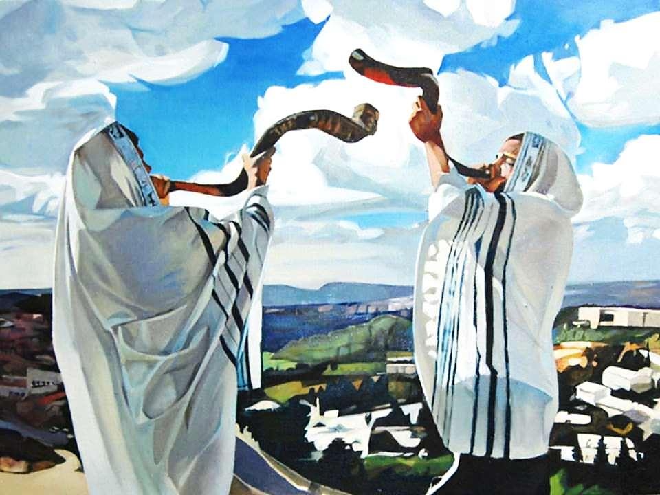 Juan oyó la voz de Cristo como una trompeta. Las trompetas son importantes en Apocalipsis; en 4.1 la trompeta llama a Juan al cielo, un cuadro del arrebatamiento; y en 8.