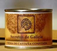 CREMA DE CASTAÑA CONFITADA 250 gr Lata con abrefácil que contiene la crema elaborada