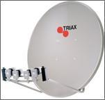 Antenas multihaz Son antenas parabólicas que permiten recibir la señal de varios satélites