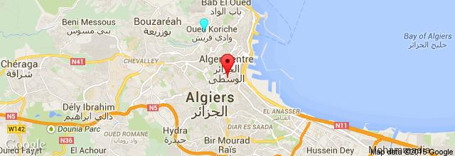 Ten a punto tu cámara de fotos, te encuentras en un punto de interés turístico. La Grande Poste d'alger Ruta desde Alcazaba de Argel hasta La Grande Poste d'alger.