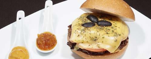 BEBIDAS CALIENTES NAPOLITANA Deliciosa hamburguesa de elaboración casera con tomate, jamón, queso,