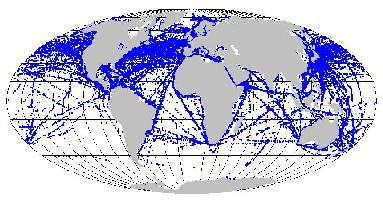 Sistema Mundial de Observaciones Observaciones marítimas Alrededor de 7000 buques.